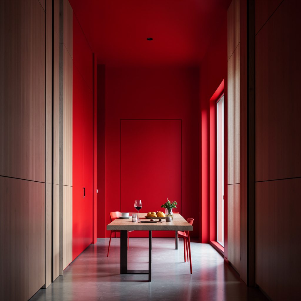 Mesa servida con un desayuno cuidado, tonos cálidos crema y terracota, ambiente sereno y luminoso